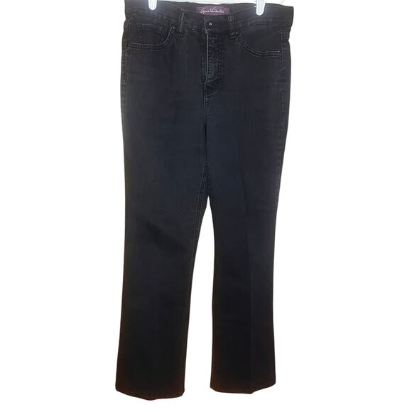 Gloria Vanderbilt Gabby Black Denim Bootcut Size 10 - Picture 1 of 6